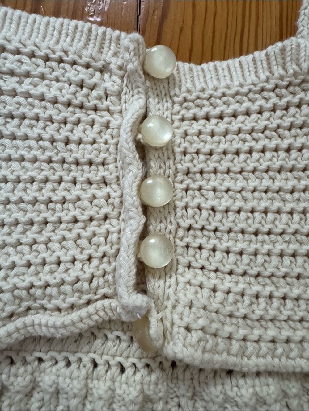 Urban Outfitters Crochet Knit Tie-Shoulder Bandeau Top - Picture 5 of 7